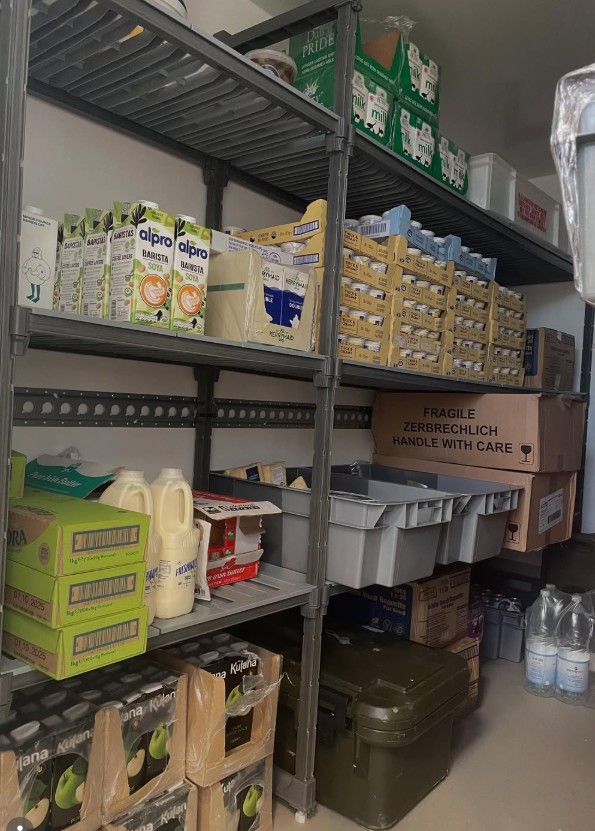 Chilled Down fridge trailer stocked with food and drink