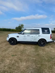 Chilled Down Land Rover Discovery delivery vehicle Dolly in Fundenhall Norfolk