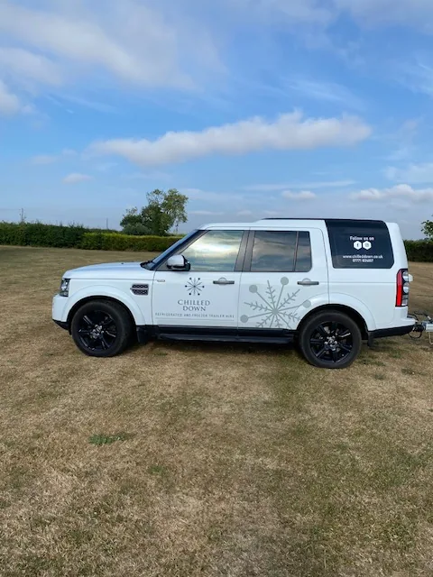 Chilled Down Land Rover Discovery delivery vehicle Dolly in Fundenhall Norfolk