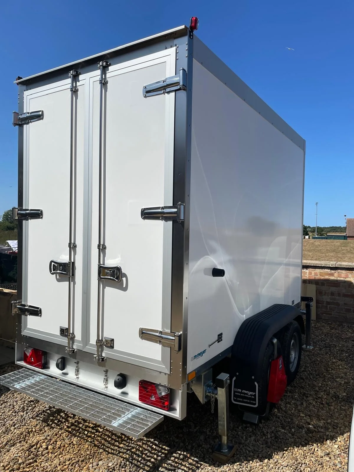 Narrow 3-metre refrigerated trailer delivered for 24-month hire in Wells, Norfolk