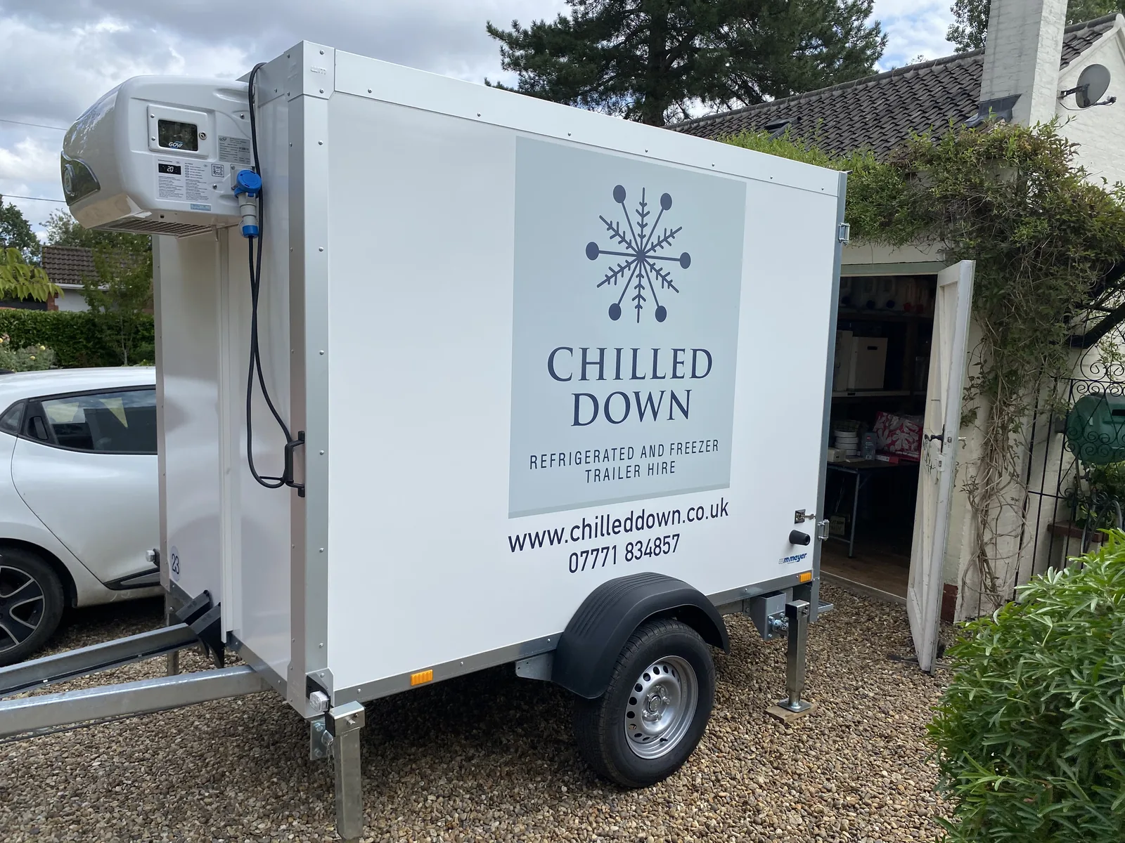 Refrigerated trailer hired for private dining event in Norwich