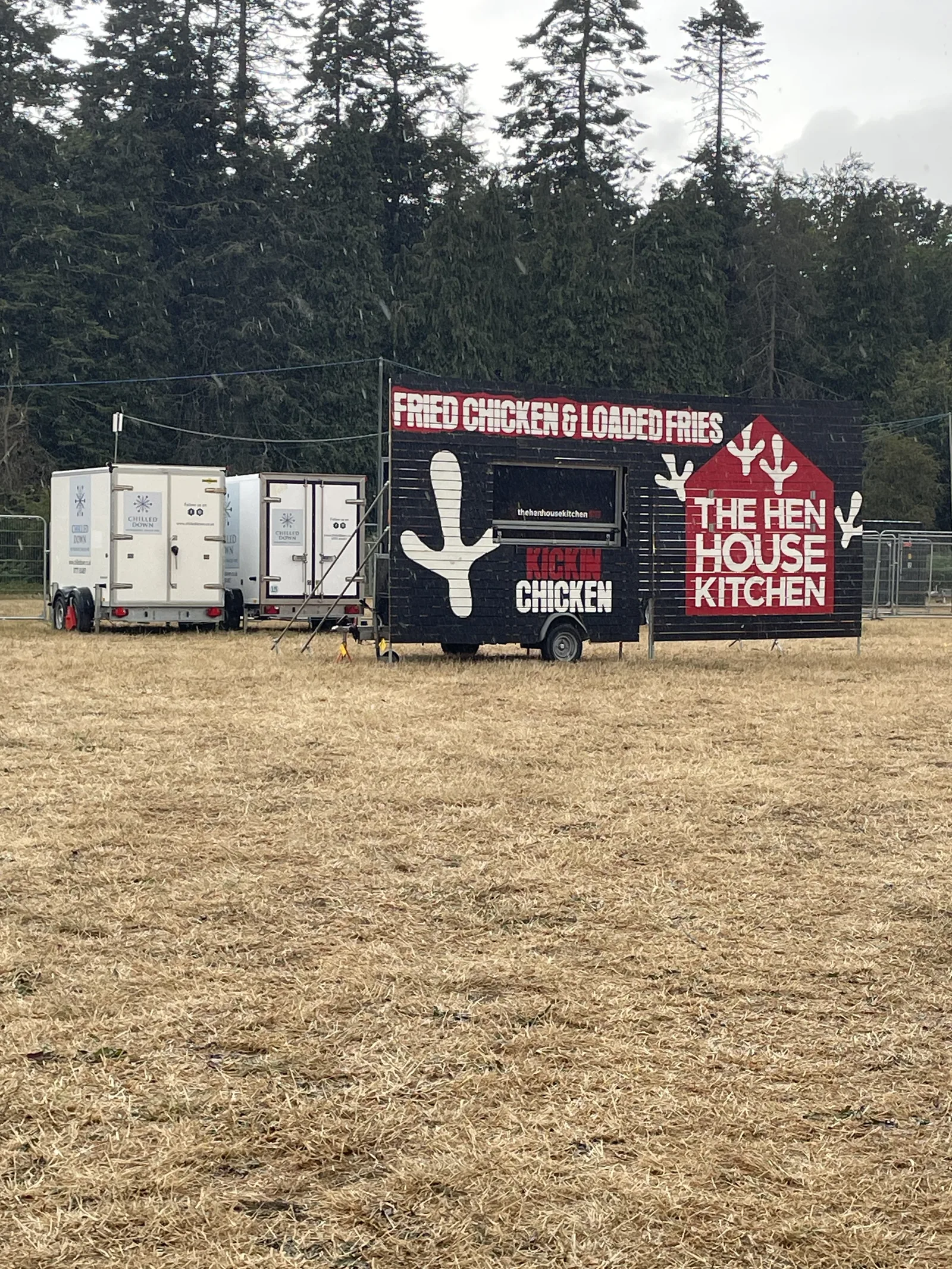 Refrigerated trailer hire for Houghton Festival showing The Hen House Kitchen food truck