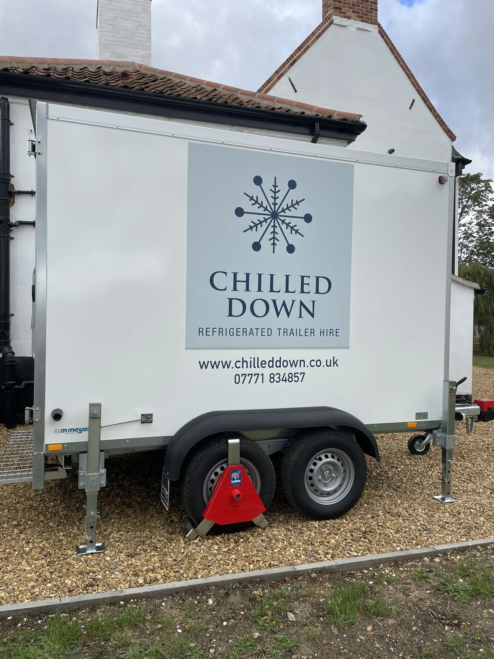 Chilled Down refrigerated trailer at private event in Wendling Norfolk